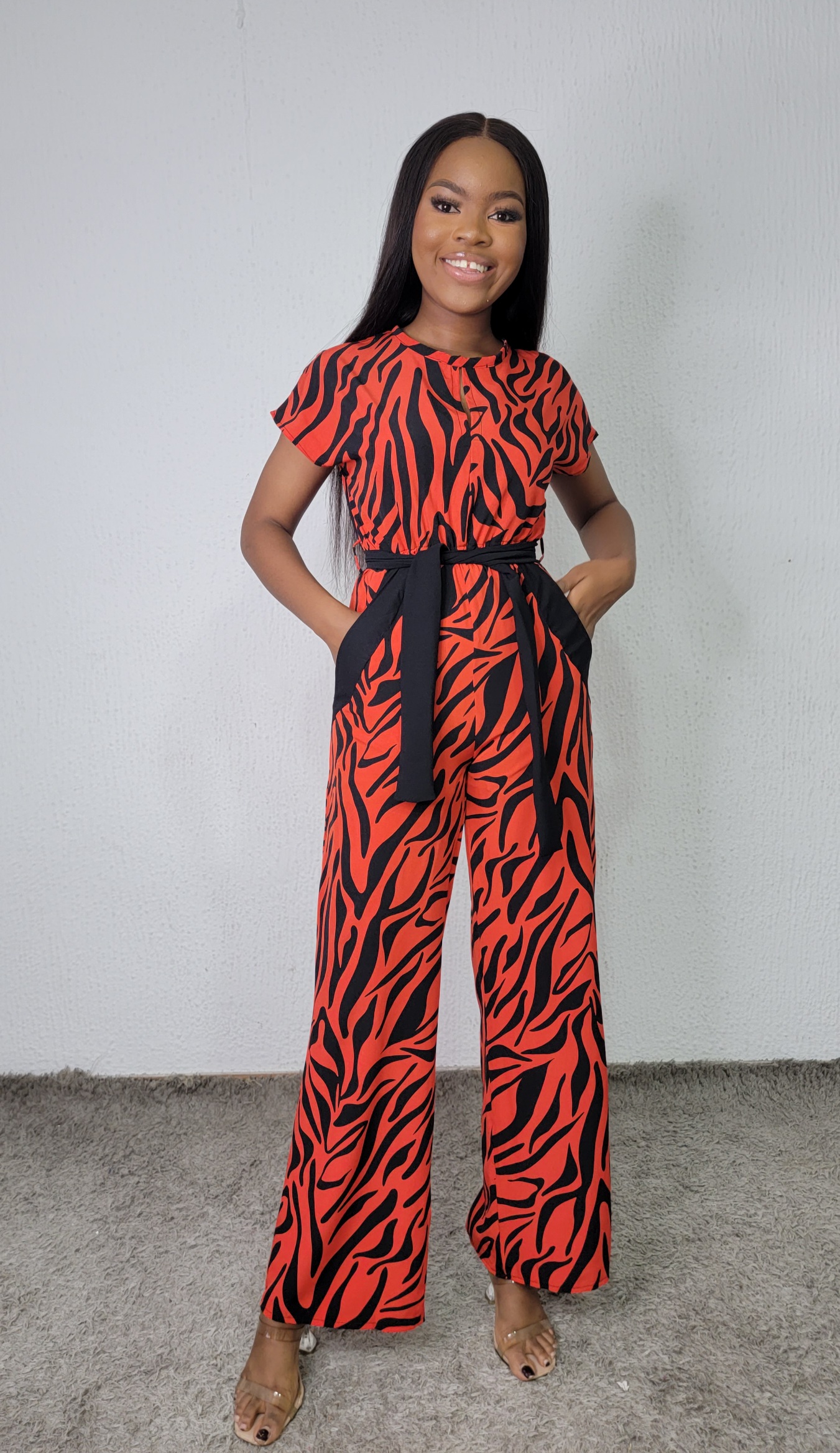 Top more than 163 red animal print jumpsuit latest