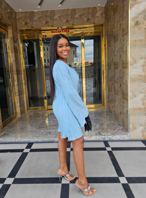 MINT PLISSE DRESS - Image 2