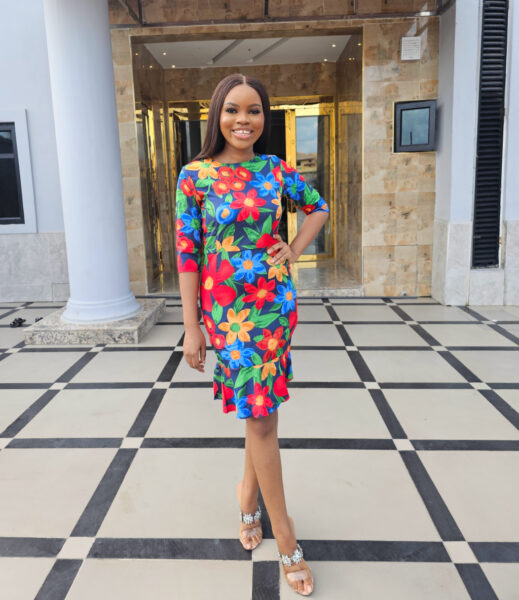 FLORAL PEPLUM HEM SHEATH DRESS - Image 3