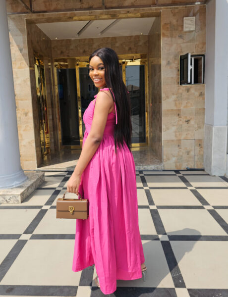 PINK CAMI MAXI DRESS - Image 3