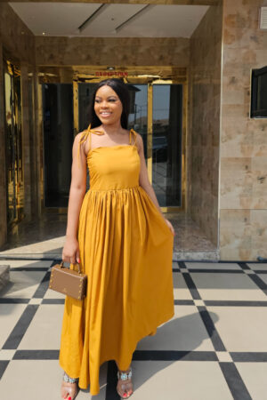 YELLOW MAXI CAMI DRESS