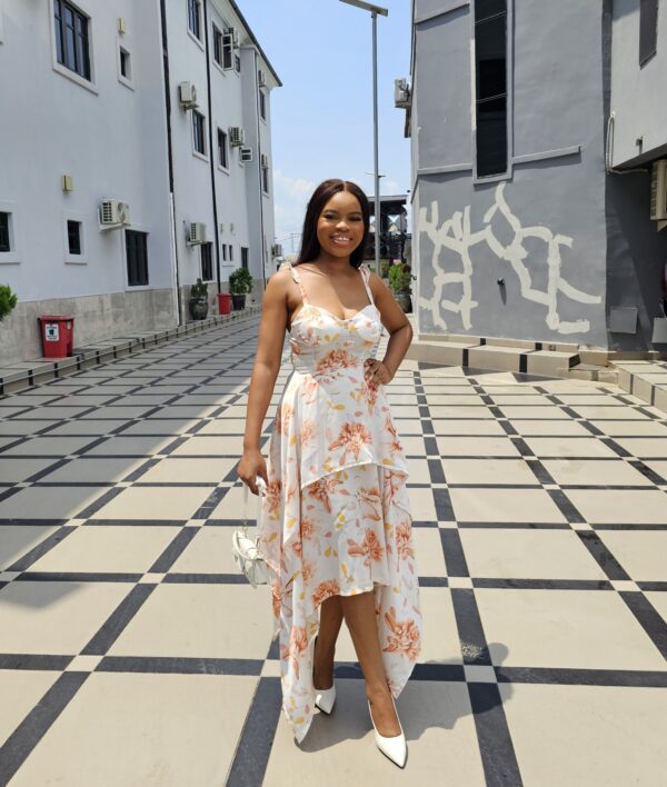 HANDKERCHIEF PRINT DRESS