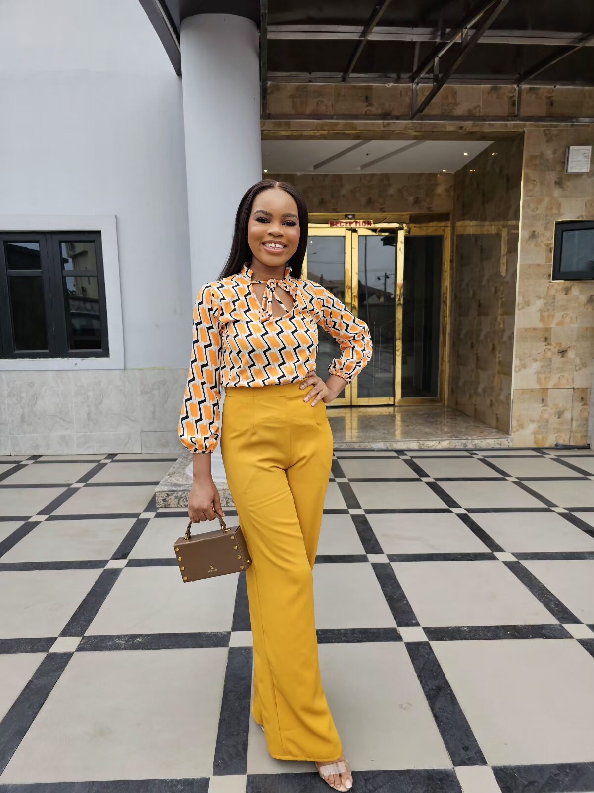 YELLOW TROUSER & BLOUSE CO-ORD - Image 3