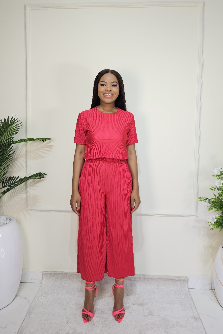 CORAL PLISSE CO-ORD - Image 2