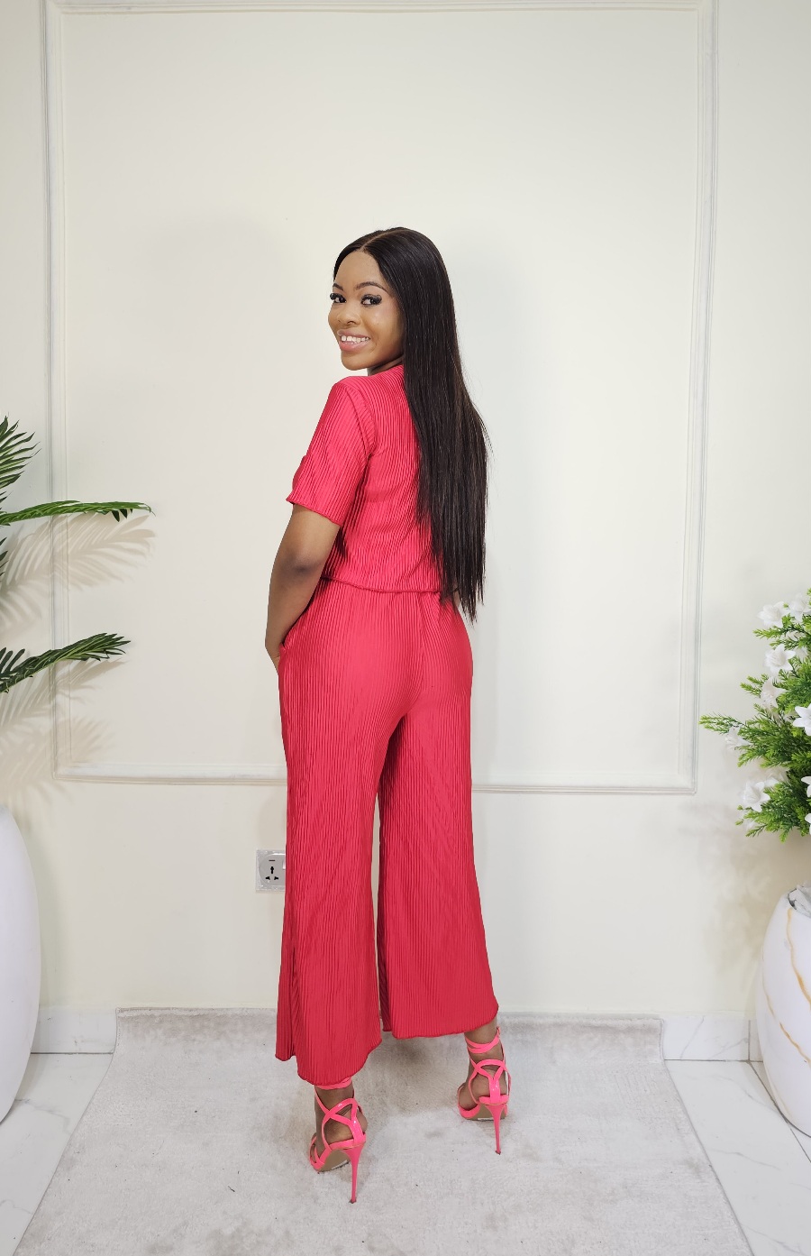 CORAL PLISSE CO-ORD - Image 3