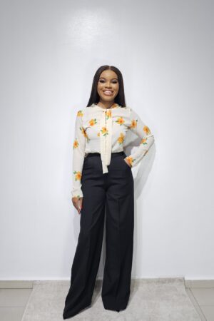 CREAM PRINT BLOUSE
