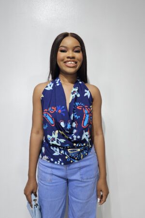 COWL NECK TOP