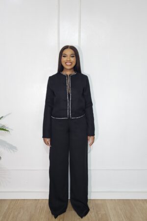BLACK TWEED JACKETT